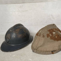Casque Adrian Mdle 1915 infanterie et Couvre casque