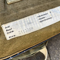 Lw Parachute Dorsal 'Ruckenfallschirm' Navigant Pilote Harnais Et Voilure