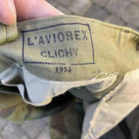 Pantalon de saut camouflé Parachutiste TAP 4752 et bretelles toile