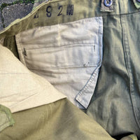 Pantalon de saut camouflé Parachutiste TAP 4752 et bretelles toile