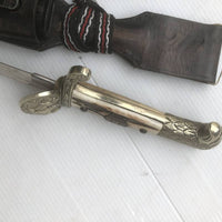 Weimar Police Baïonnette, dragonne et gousset cuir noir