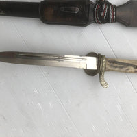 Weimar Police Baïonnette, dragonne et gousset cuir noir