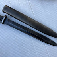 WH Baïonnette 84/98 Plaquettes Bakélite et gousset cuir noir
