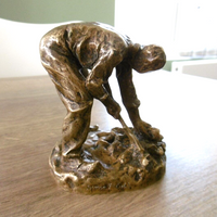 Ancienne sculpture en bronze signée Dalou le casseur de pierres Susse Frères