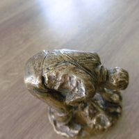 Ancienne sculpture en bronze signée Dalou le casseur de pierres Susse Frères
