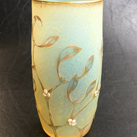 Vase opalescent émaillé signé Daum Nancy ( Authentique vers 1900 )