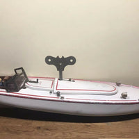 Canot JEP 916 Bateau jouet en tôle de bassin Mécanique No Ruban Bleu