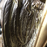 Grande lampe à pétrole en bronze doré Napoléon III dragon chimère