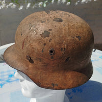 Casque Militaire Ww2 Stahlhelm Sable Afrikakorps Ak Luftwaffe