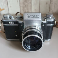 Appareil Photos Ancien Vintage Rectaflex Objectif Angénieux 50 Mm