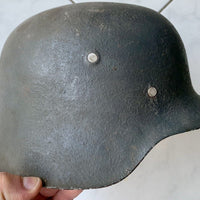 Lot Casque Ceinturon Brelage Sac Lunettes Allemand Ww2 Local Alsace 1944 1945