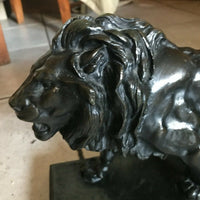 Antoine Louis Barye (1796-1875) Bronze " Lion" Signé