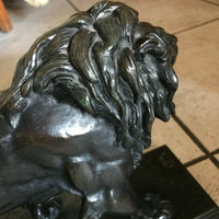 Antoine Louis Barye (1796-1875) Bronze " Lion" Signé