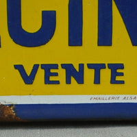 Plaque émaillée publicitaire OSPORCINE signée J.MOULON