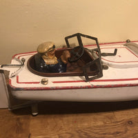 Canot JEP 916 Bateau jouet en tôle de bassin Mécanique No Ruban Bleu