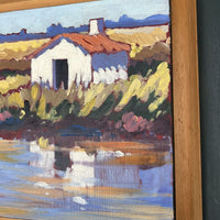 Tableau Olivier Suire Verley Cabane Marais Salant Ile De Ré Huile Sur Toile