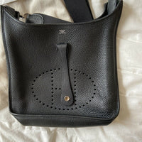 Sac Hermes Evelyne III 29 Taurillon Clemence Noir Authentique