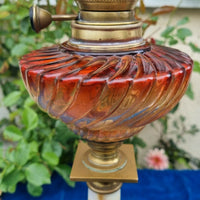 Baccarat Belle Lampe À Pétrole Ancienne