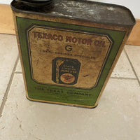 Bidon huile ancien Texaco Vintage Objet De Garage
