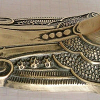 Lampe De Table Art Deco Nouveau Bronze Aigle Tulipe Pâte De Verre