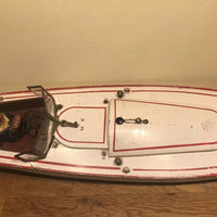 Canot JEP 916 Bateau jouet en tôle de bassin Mécanique No Ruban Bleu