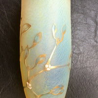 Vase opalescent émaillé signé Daum Nancy ( Authentique vers 1900 )