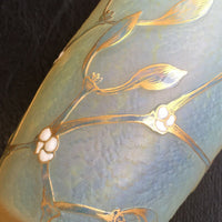 Vase opalescent émaillé signé Daum Nancy ( Authentique vers 1900 )