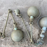 Deux Lampes Atelier Jieldé 2 Bras + Applique Vintage Loft Design Industriel 1950