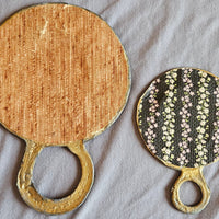 Miroirs Vintage Plomb Doré Et Pâte De Verre École Line Vautrin - Irena Jaworska 2