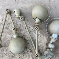 Deux Lampes Atelier Jieldé 2 Bras + Applique Vintage Loft Design Industriel 1950