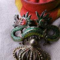 Officier Ordre Dragon d'Annam signé Lemaître Vermeil Indochine