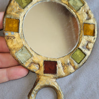 Miroirs Vintage Plomb Doré Et Pâte De Verre École Line Vautrin - Irena Jaworska 2