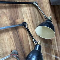 Lot de 4 anciennes lampes Gras Ravel