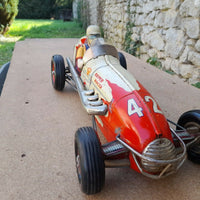 Voiture Gem Super Racer Montlhery En Tôle Des Années 50 A Friction