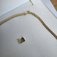 Collier Or Jaune 18 Carats 7501000 – Maille Tressée – Poinçon Tête d'Aigle