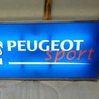 Belle enseigne lumineuse PEUGEOT SPORT