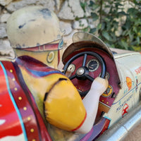 Voiture Gem Super Racer Montlhery En Tôle Des Années 50 A Friction