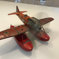 Jouet Ancien Mecanique Tole Hydravion Jep F260