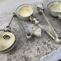 Deux Lampes Atelier Jieldé 2 Bras + Applique Vintage Loft Design Industriel 1950