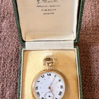 Montre Gousset Homme - Or 18 Carats - Poinçon Tête D’aigle