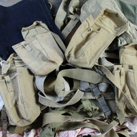 Gros lot matériel équipement web GB WW2 anglais filet casque pouch FM BREN