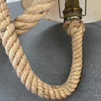 Audoux Minet Ancienne Paire D’appliques En Corde Barre Bateau Marine