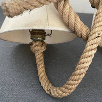 Audoux Minet Ancienne Paire D’appliques En Corde Barre Bateau Marine