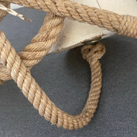 Audoux Minet Ancienne Paire D’appliques En Corde Barre Bateau Marine