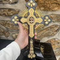 Croix Reliquaire , Relique De La Vraie Croix ,SS CRUCIS, Croix Staurotheque XIXE