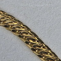 Collier Or Jaune 18 Carats 7501000 – Maille Tressée – Poinçon Tête d'Aigle