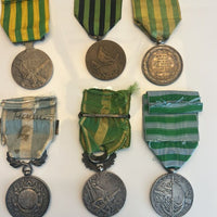 Lot de 6 médailles militaires Décorations Ordre République Française