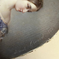 ERNEST GIRARD 1854 Exceptionnel Portrait Miniature Marie Sophie De Saint Priest
