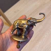 Ancienne Mascotte Automobile Bronze Elephant Bouchon Radiateur Mascote Auto