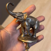 Ancienne Mascotte Automobile Bronze Elephant Bouchon Radiateur Mascote Auto